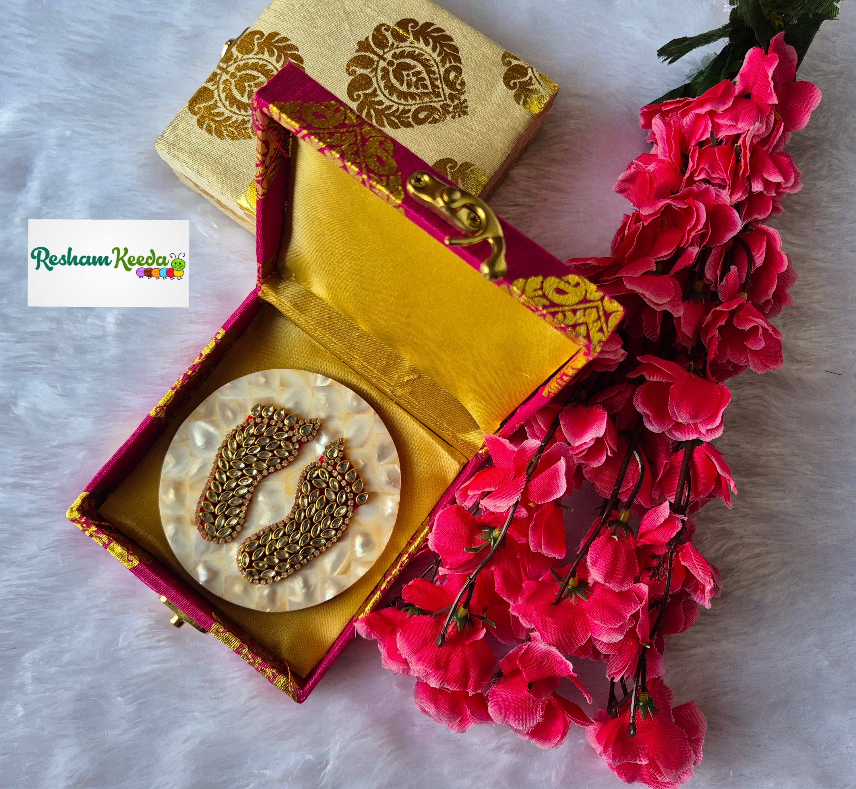 Readymade Rangoli Platter (Single Piece)