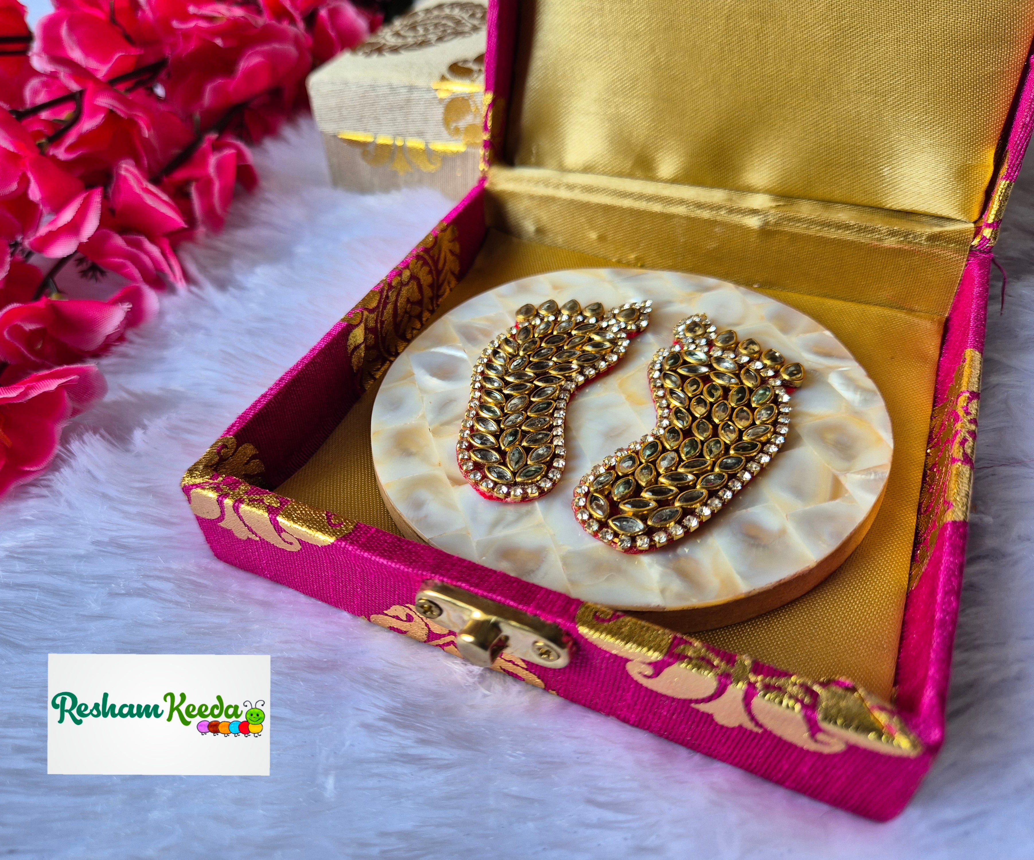 Readymade Rangoli Platter (Single Piece)