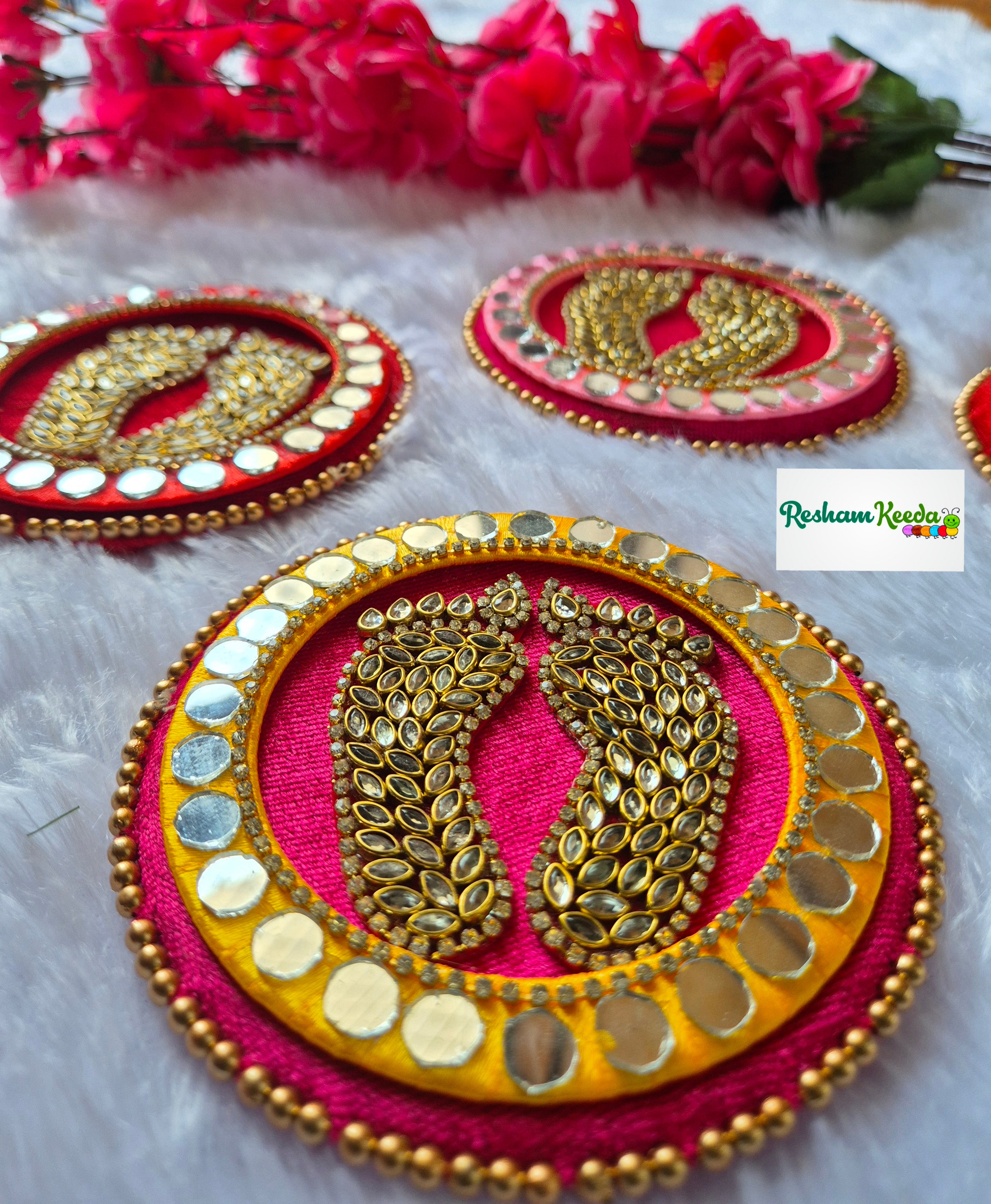 Readymade Rangoli Platter