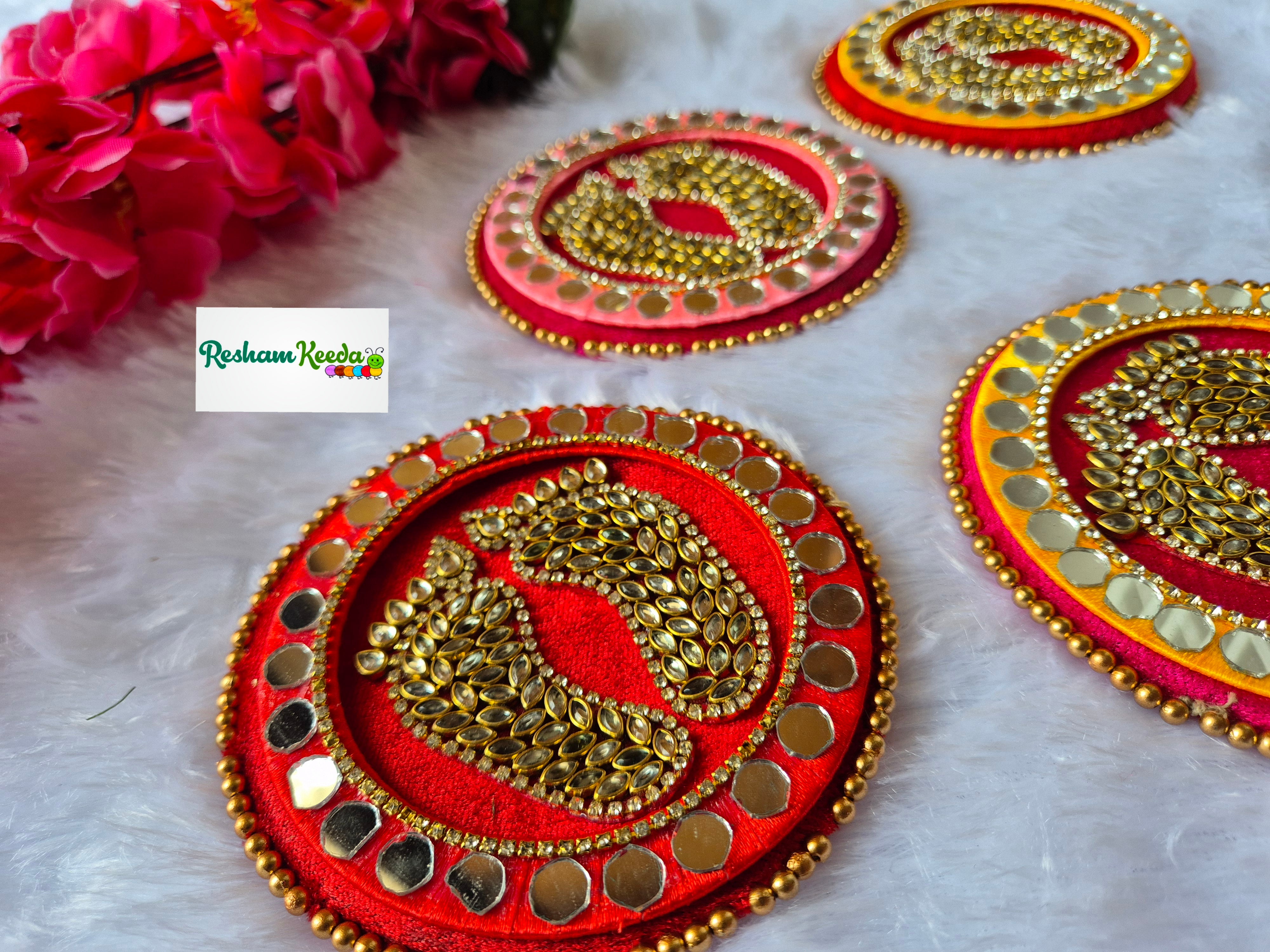 Readymade Rangoli Platter