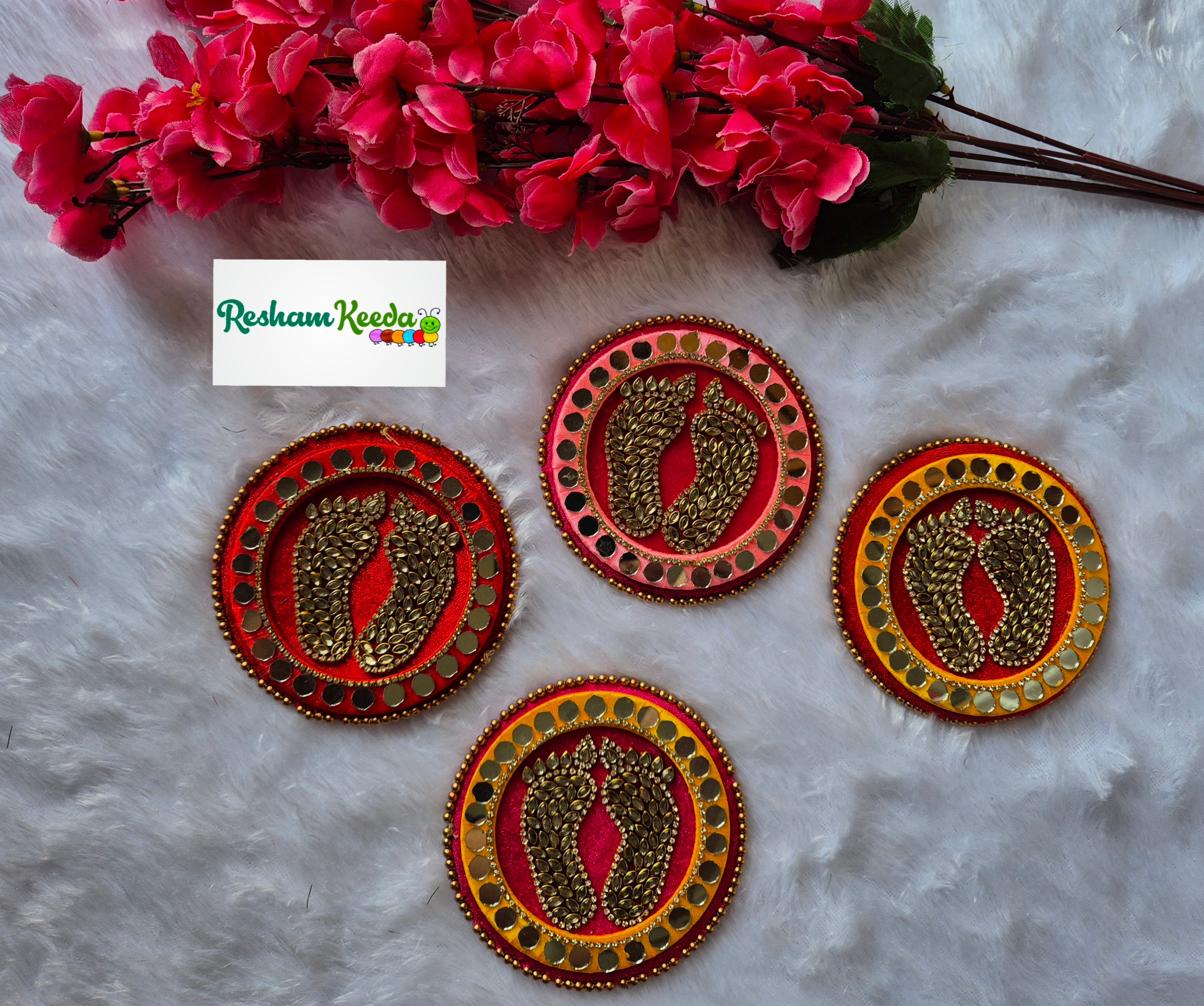 Readymade Rangoli Platter