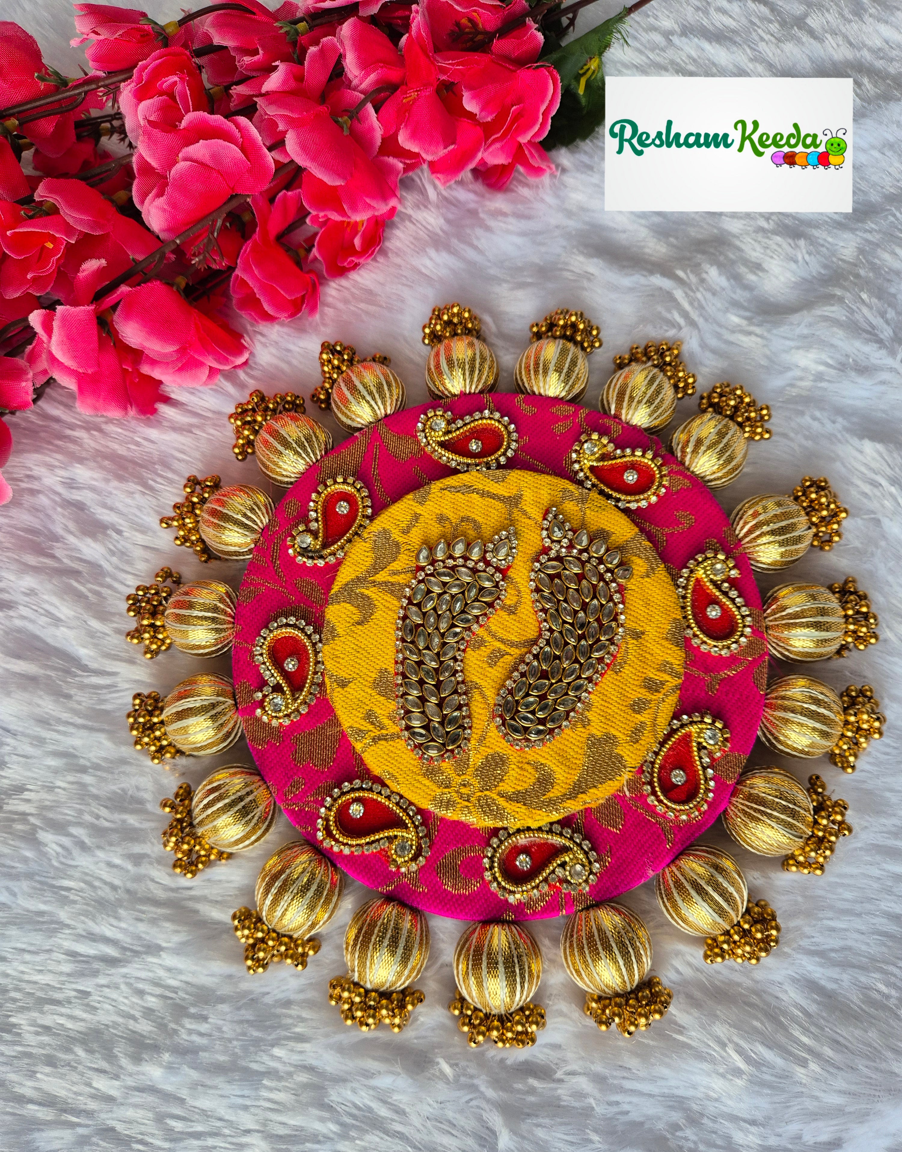 Readymade Rangoli Platter (One Piece)