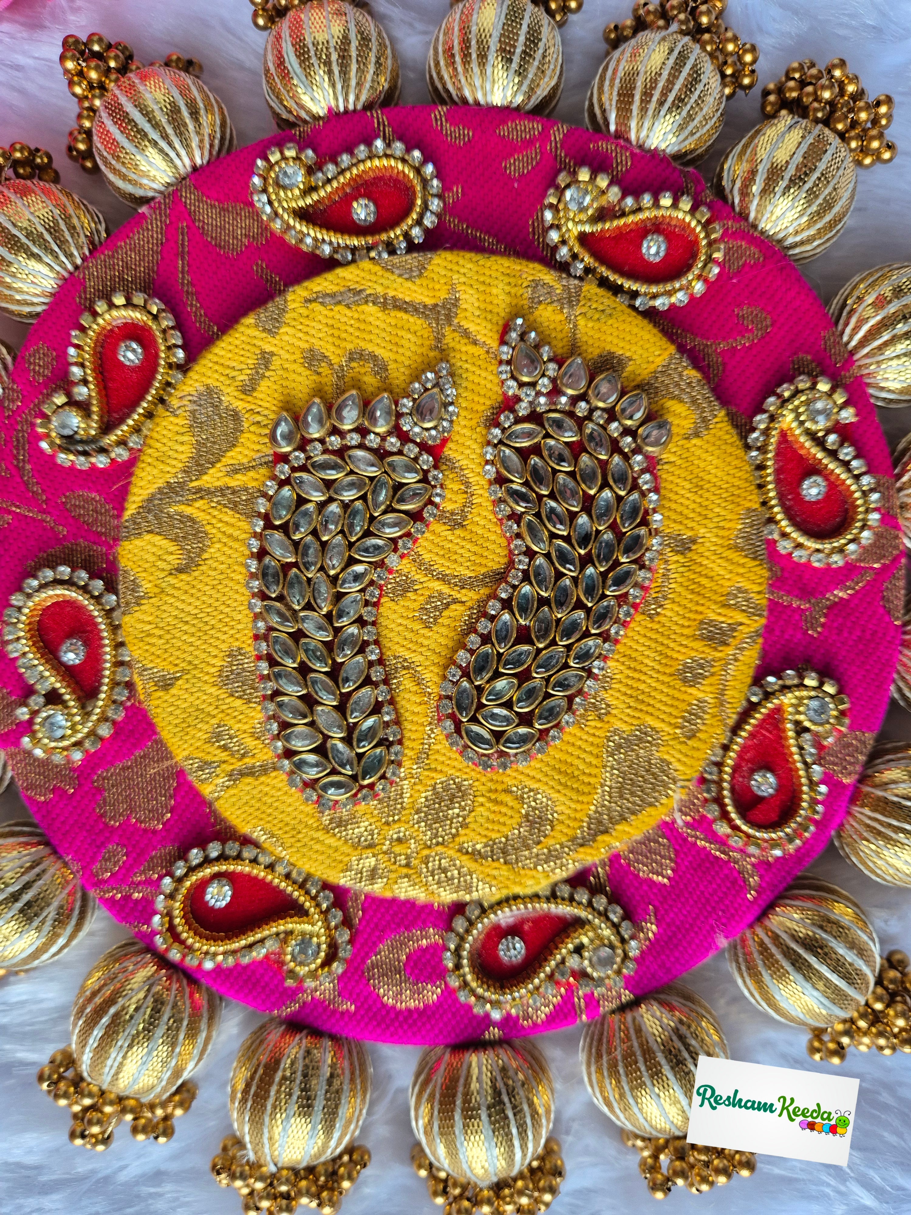 Readymade Rangoli Platter (One Piece)