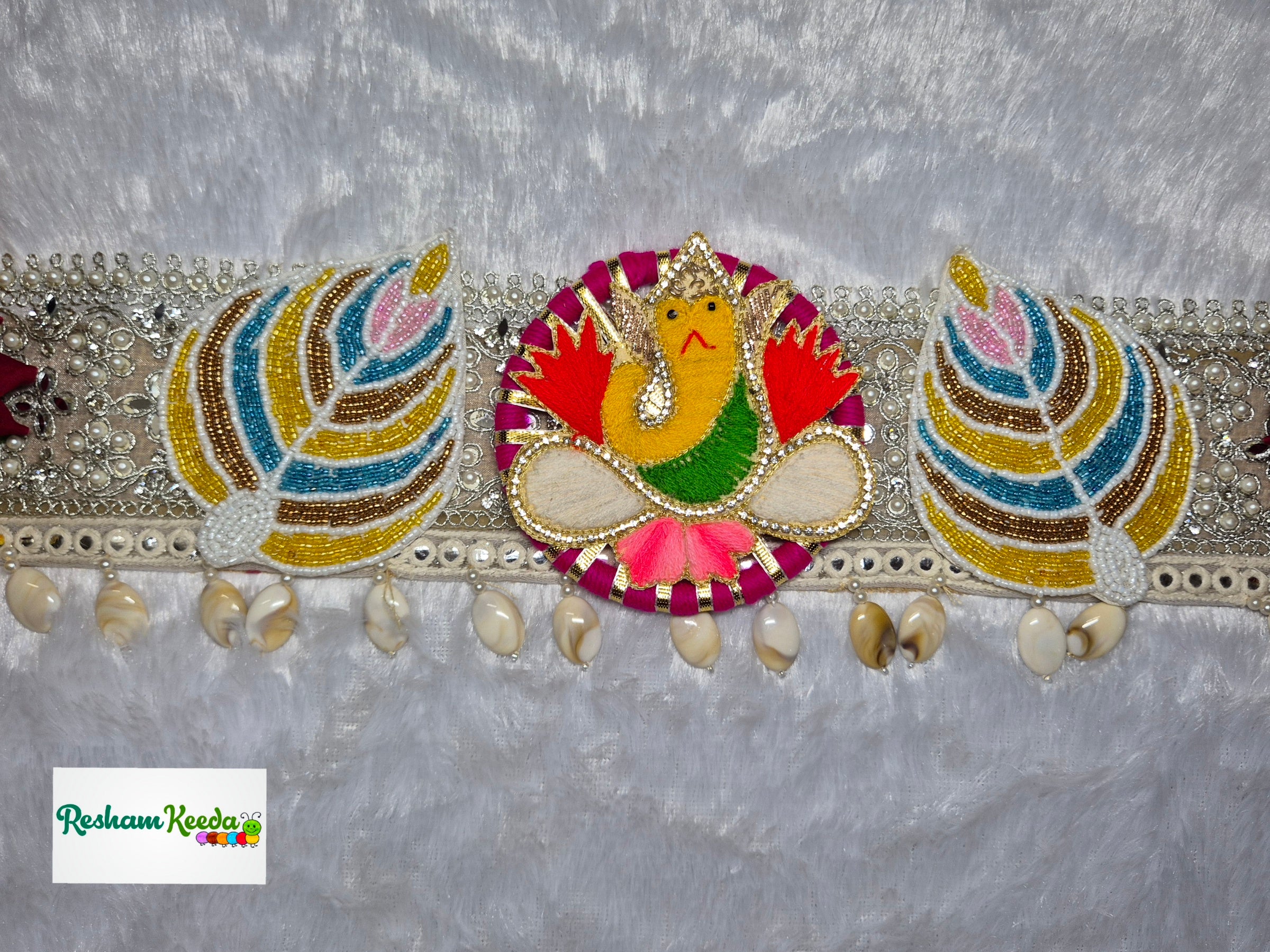 Beautifully Handcrafted Designer Ganpati Ganesh Ji Floral Shubh Labh Bandarwal Toran Bandhanwar For Diwali Navratri Ganesh Utsav Grah Pravesh House Warming Wedding Festival Home Decoration