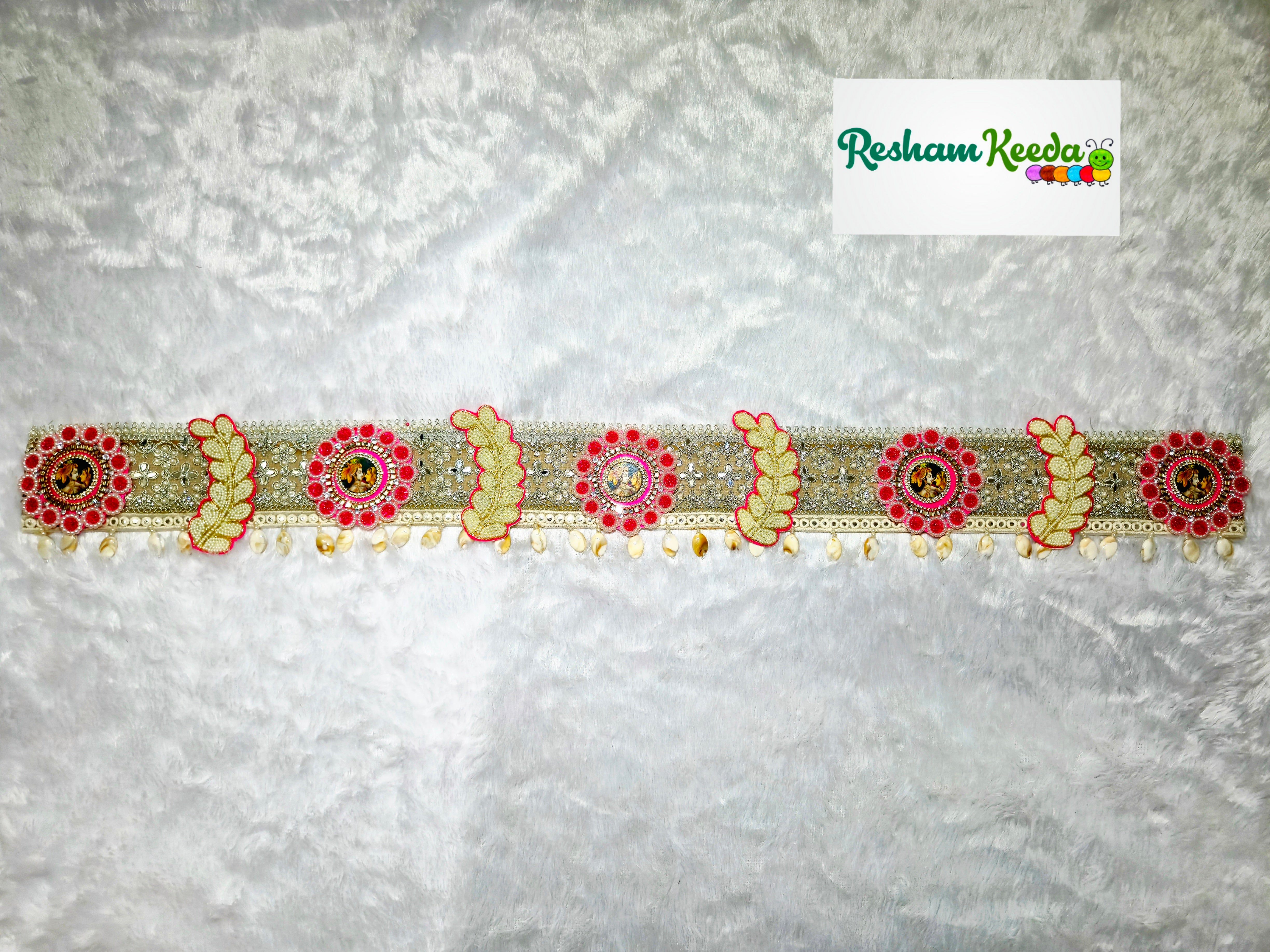 Beautiful Designer Radha Kishan Krishna Kanha Ji Bandarwal Toran Bandhanwar For Diwali Navratri Krishna Janmashtmi Grah Pravesh House Warming Wedding Festival Home Decoration