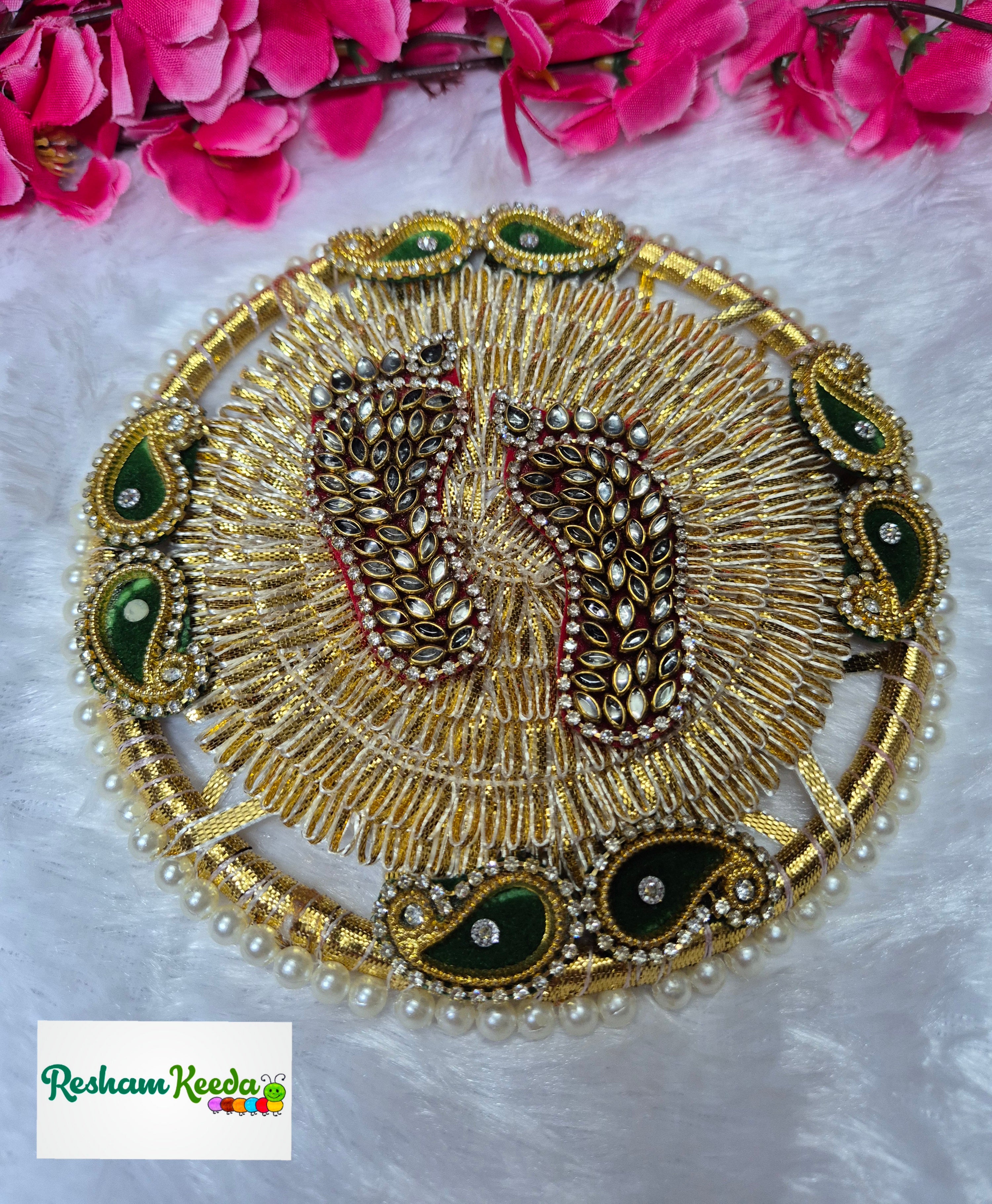 Readymade Rangoli Platter (Pack of 2)