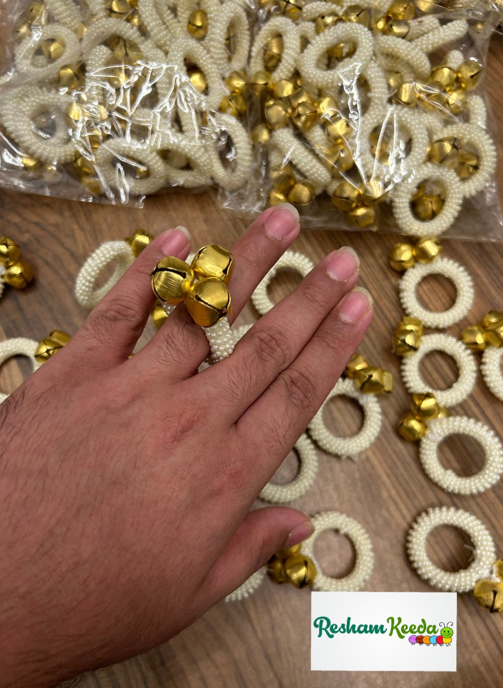 Beautiful Trending Wedding Bells Ghungroo Bangles Daflis Rattles for Welcoming Baby, Bride, Baraat Phera Haldi Mehendi Keertan Satsang Bhajan Faag Faagotsav Krishna Janmotsav Janamashtmi Baby Shower Giveaways Return Gifts Gifting Favours (Pack of 15)