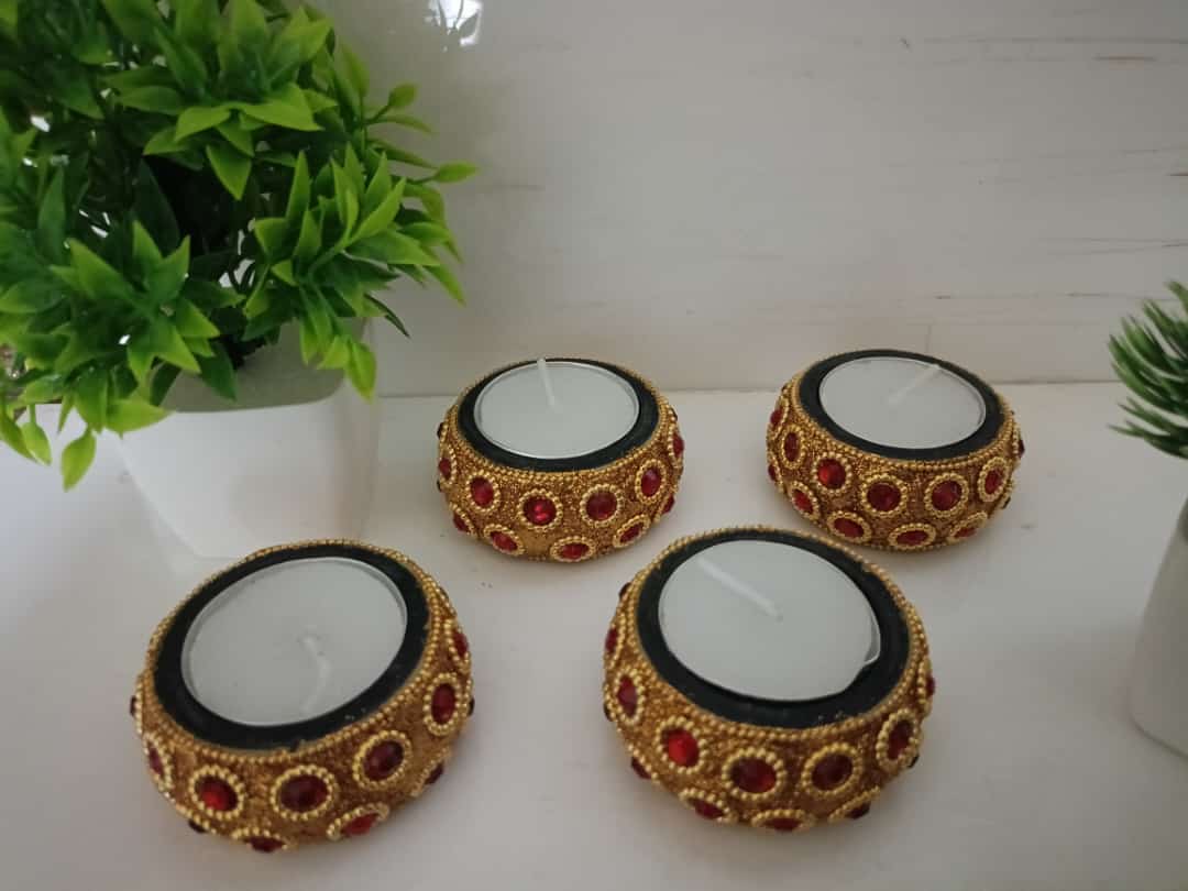 Beautiful Handcrafted Matki Diya for your Living Room Decoration, Gifting, Diwali and Festival Celebration (Set of 6)