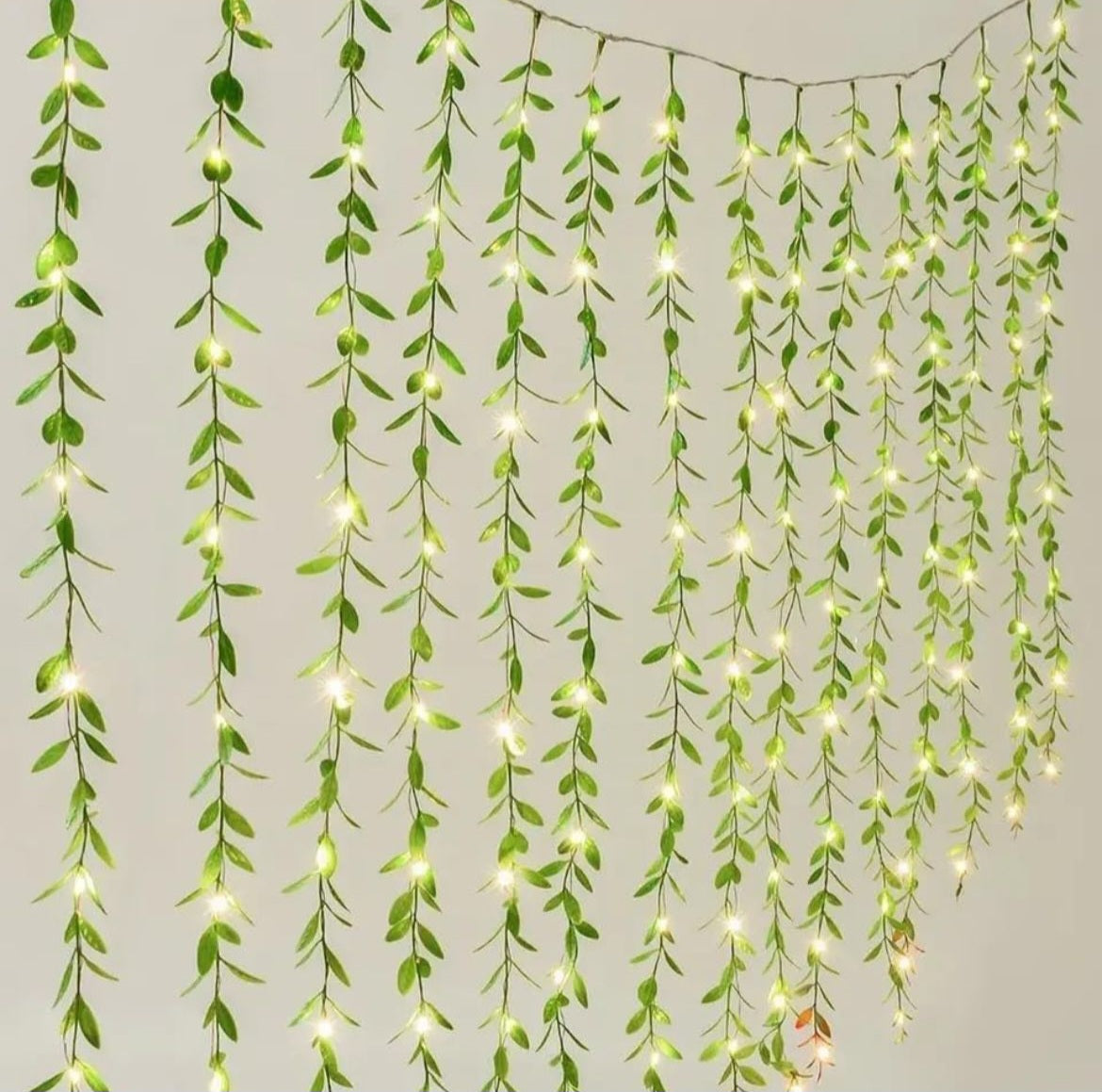 Leafy Curtain Lights for Birthday, Diwali, Party, Garden, Bedroom, Living Room, Wedding, Home, Kitchen, Window, Wall, Festival Decoration