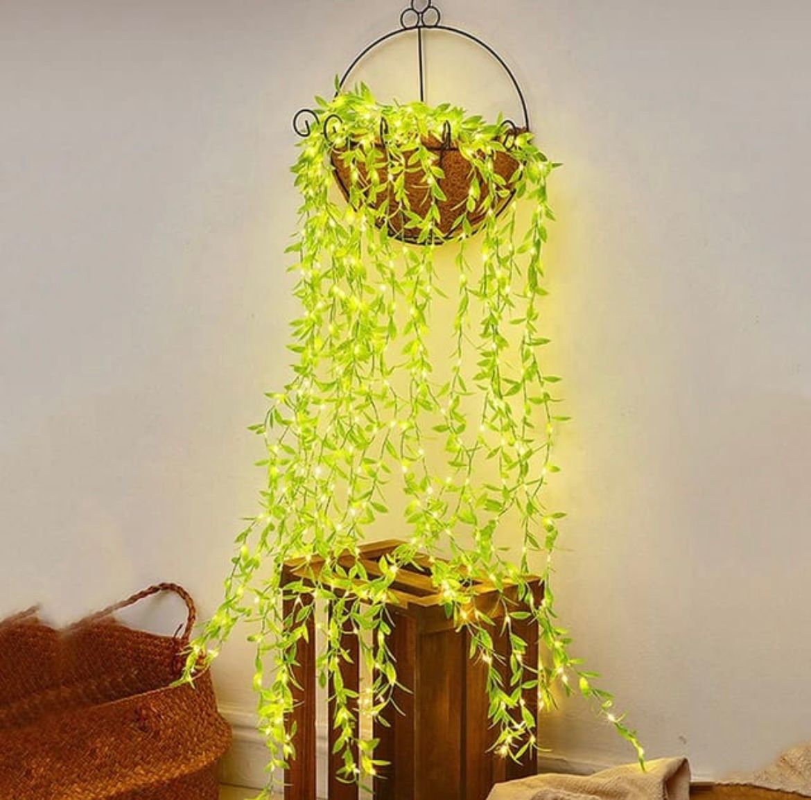 Leafy Curtain Lights for Birthday, Diwali, Party, Garden, Bedroom, Living Room, Wedding, Home, Kitchen, Window, Wall, Festival Decoration