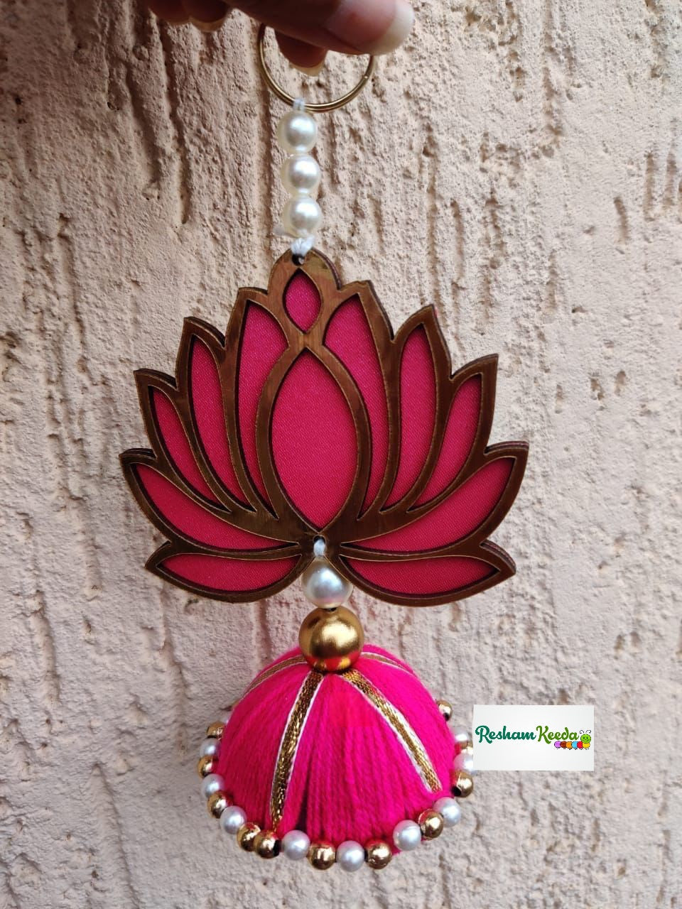 Lotus Wall Hanging for Diwali Festival Decoration (5 Pairs)