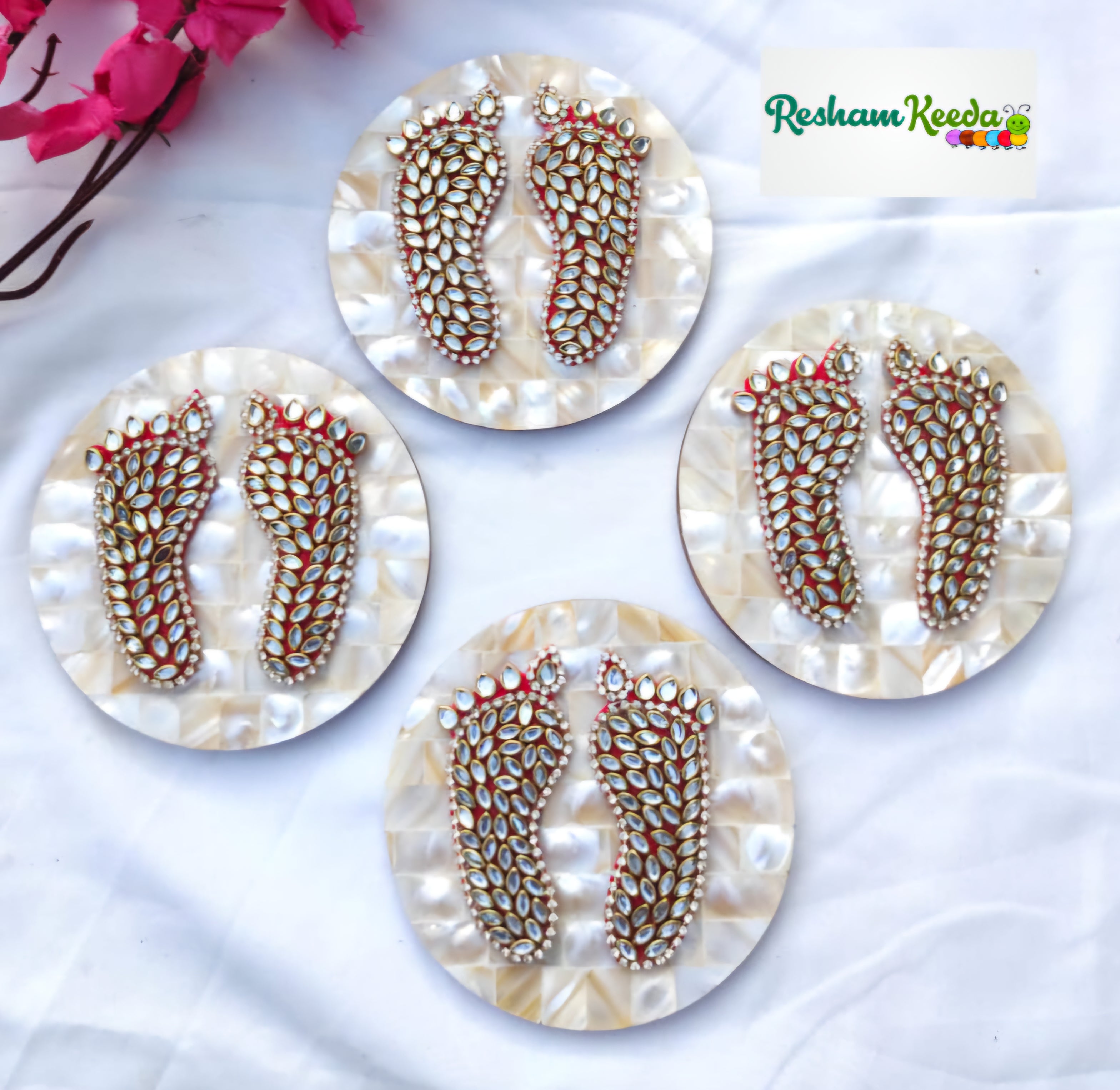 Readymade Rangoli Platter (Single Piece)