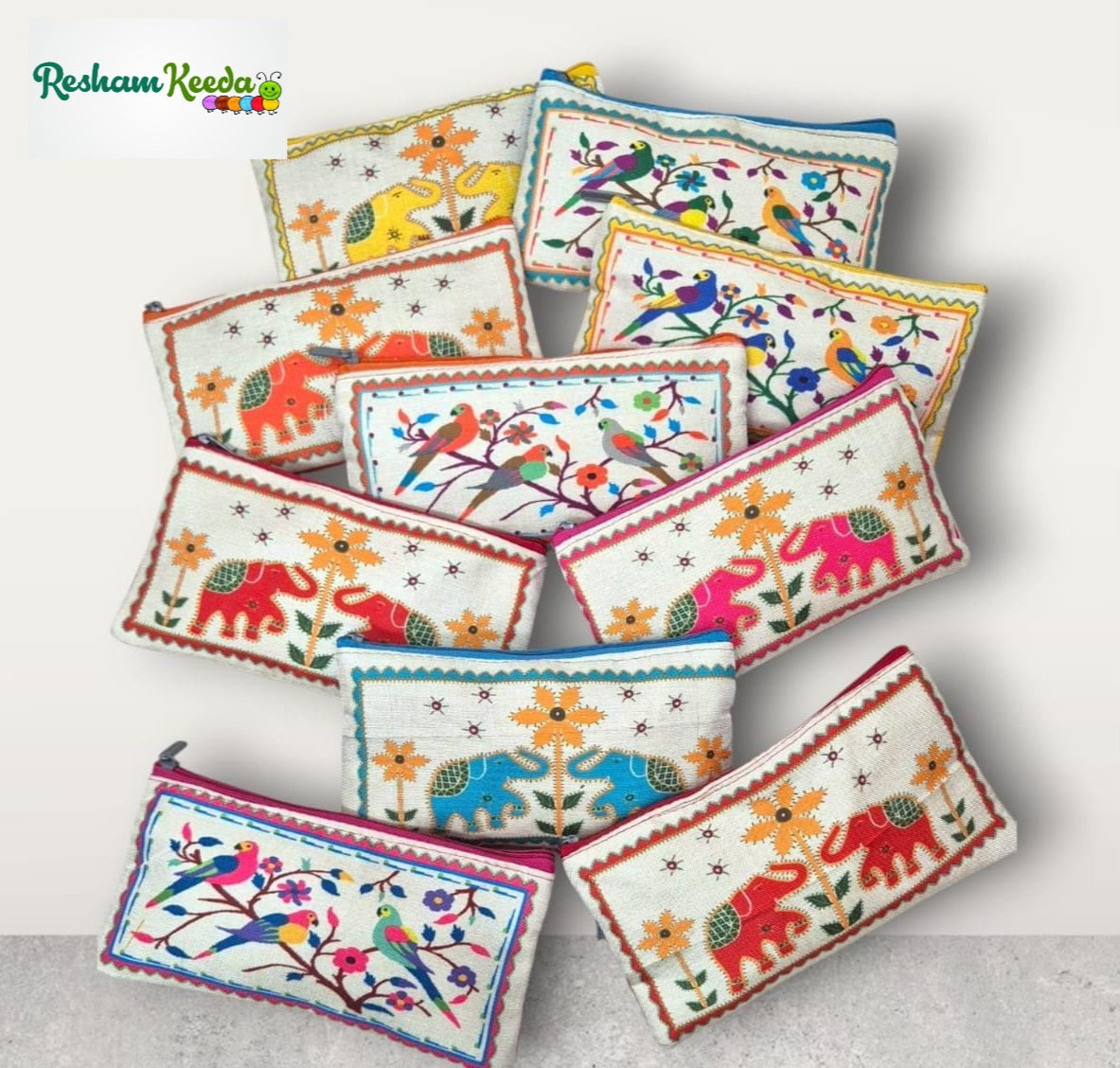 Beautiful Printed Shagun Lifafa Envelopes with Zip Closure For Pooja Keertan Haldi Mehendi Teej Sinjare Return Favours Giveaways and Wedding Festive Gifting (Pack of 10 pcs)