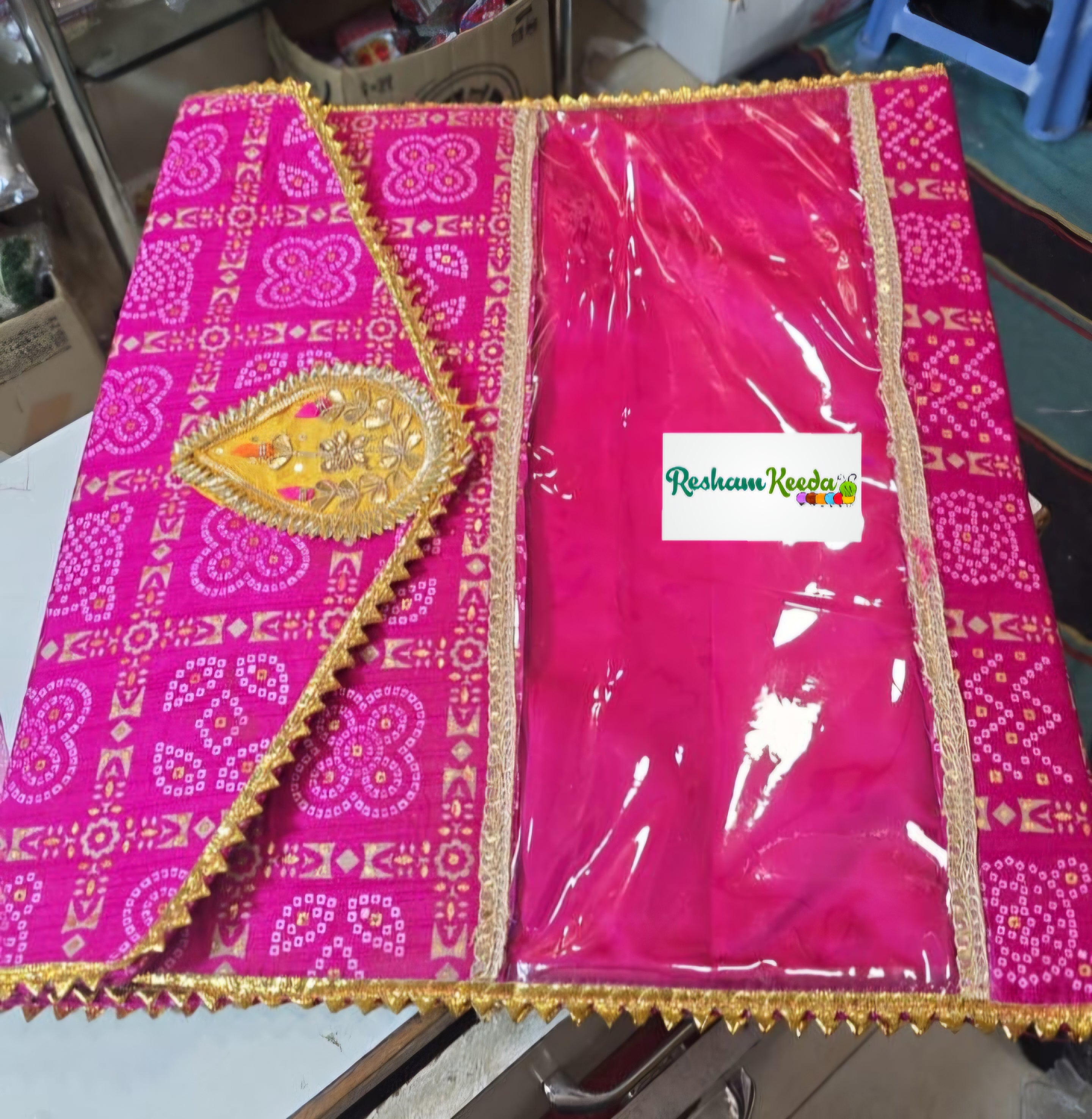 Budget Friendly Rajasthani Bandhani Bandhej Printed Saree Covers Perfect for Return Gift Favours Giveaways in Teej Parties Haldi Mehendi Diwali Festive and Wedding Events
