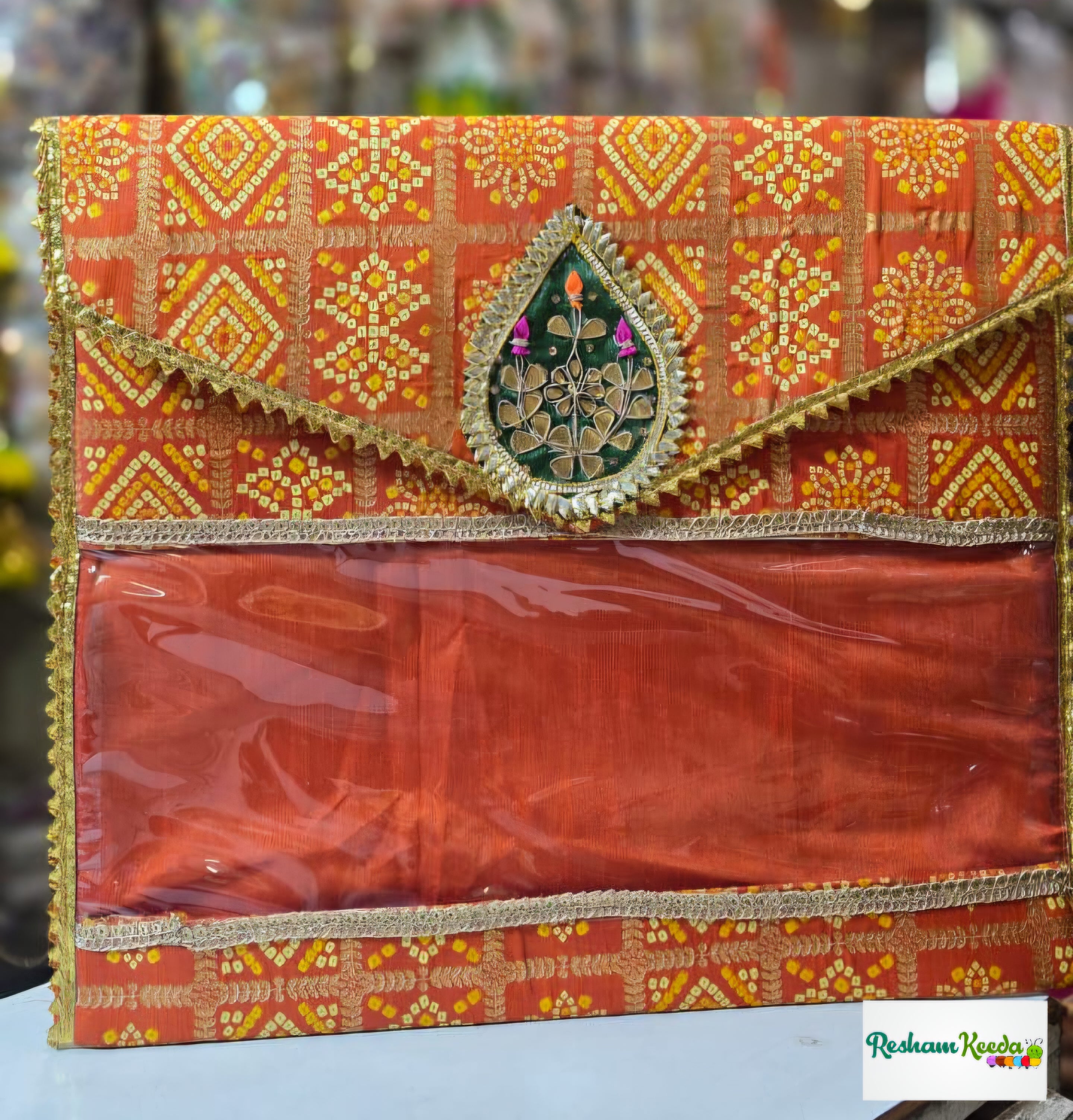 Budget Friendly Rajasthani Bandhani Bandhej Printed Saree Covers Perfect for Return Gift Favours Giveaways in Teej Parties Haldi Mehendi Diwali Festive and Wedding Events