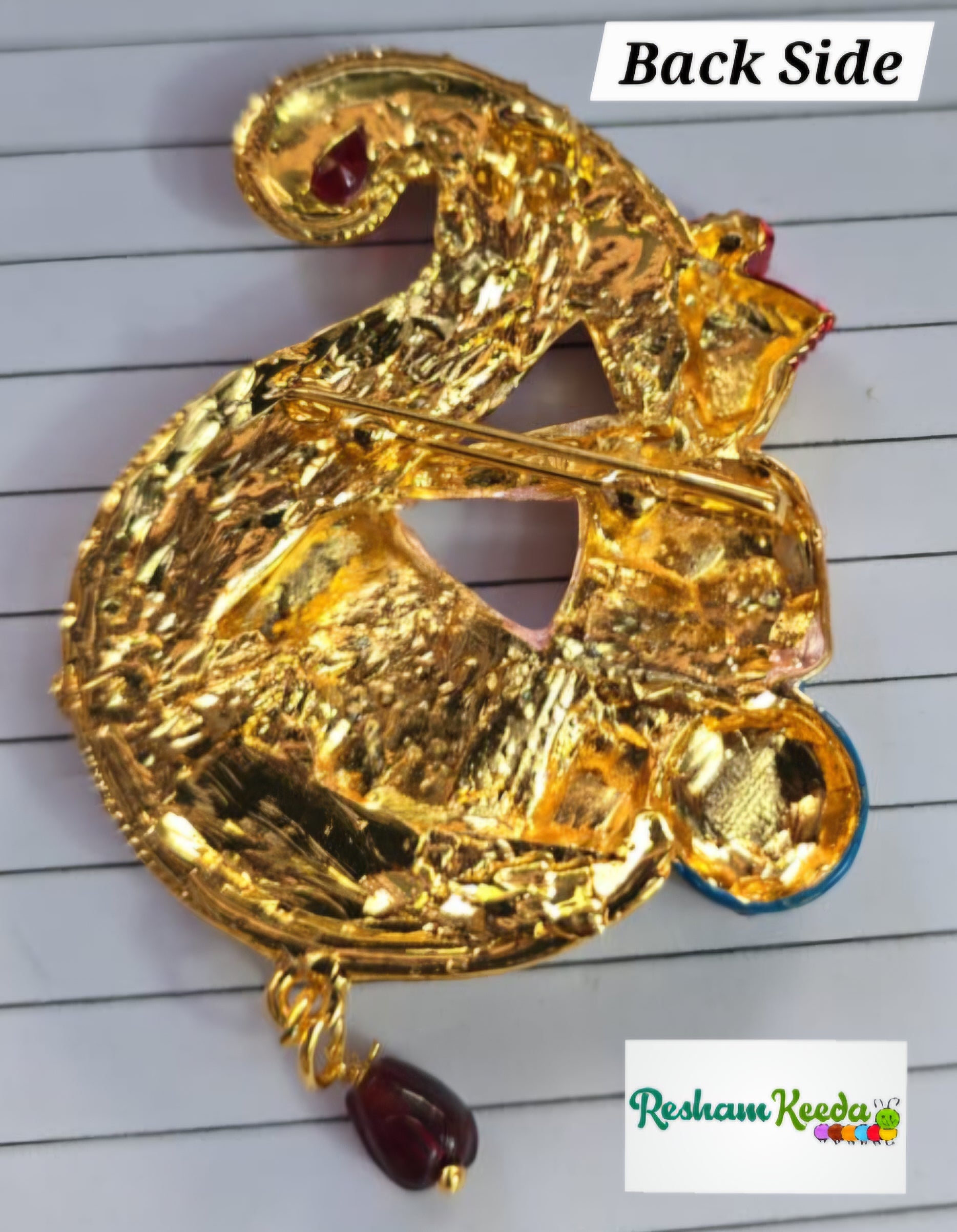 Latest Trending Ladke Wale Maharaja Raja Metal Laser Cut Brooches for Gifting Return Favours Giveaways in Mama Bhaat Haldi Mehendi Swagat Baarat Wedding Ceremonies (Pack of 5)