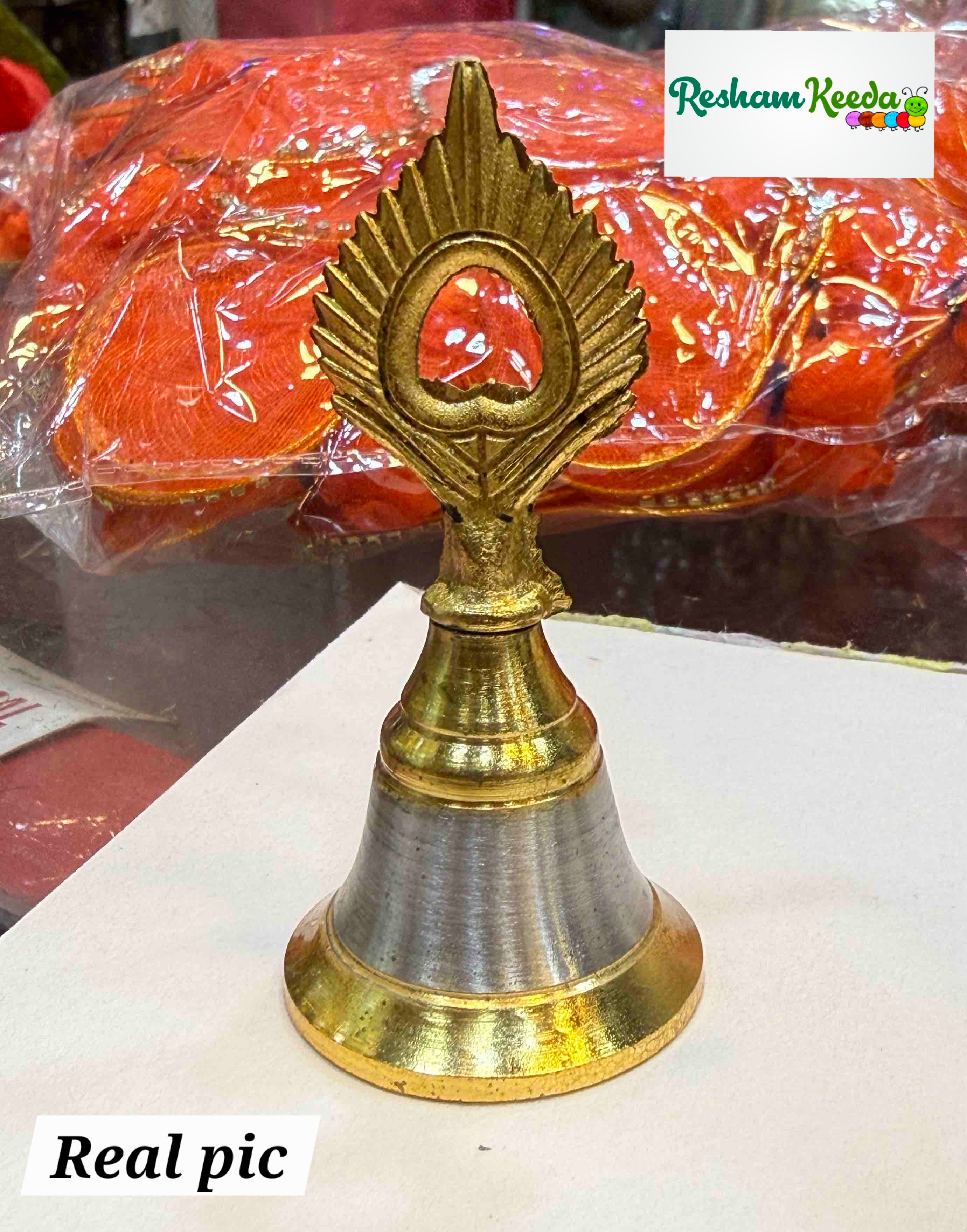 Beautiful Trending Morpankh Bell Ghanti Rattles for Baby Welcome, Bride, Baraat Phera Haldi Mehendi Wedding Keertan Satsang Faag Faagotsav Krishna Janmotsav Janamashtmi Baby Shower Giveaways Return Gifts Gifting Favours (Pack of 20)