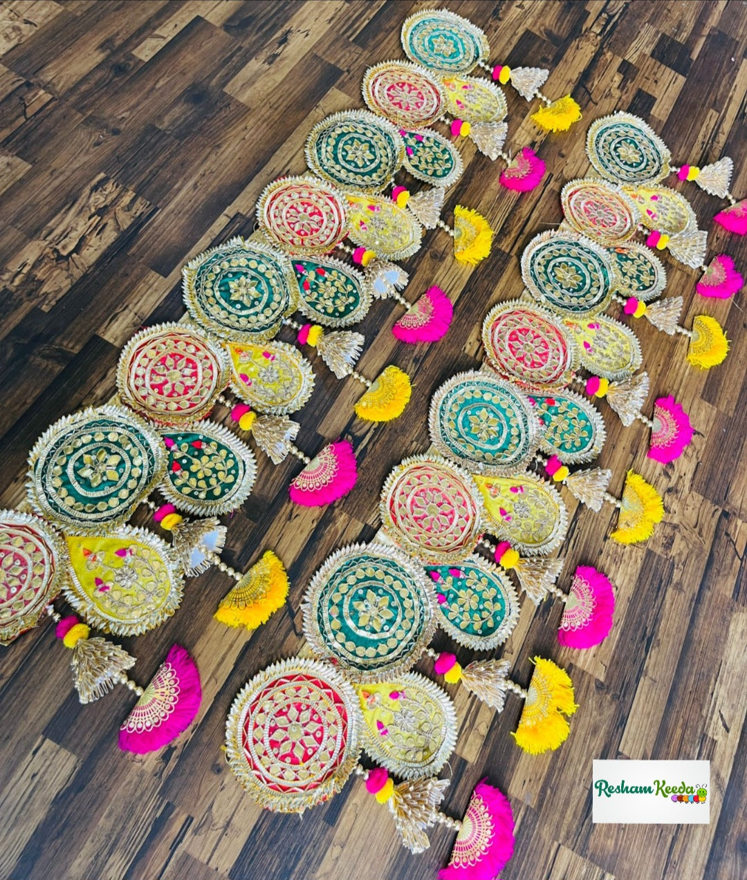 Beautiful Heavy Gota Patti Bandarwal Toran For Wedding Diwali Navratri Festival Home Decoration Grah Pravesh