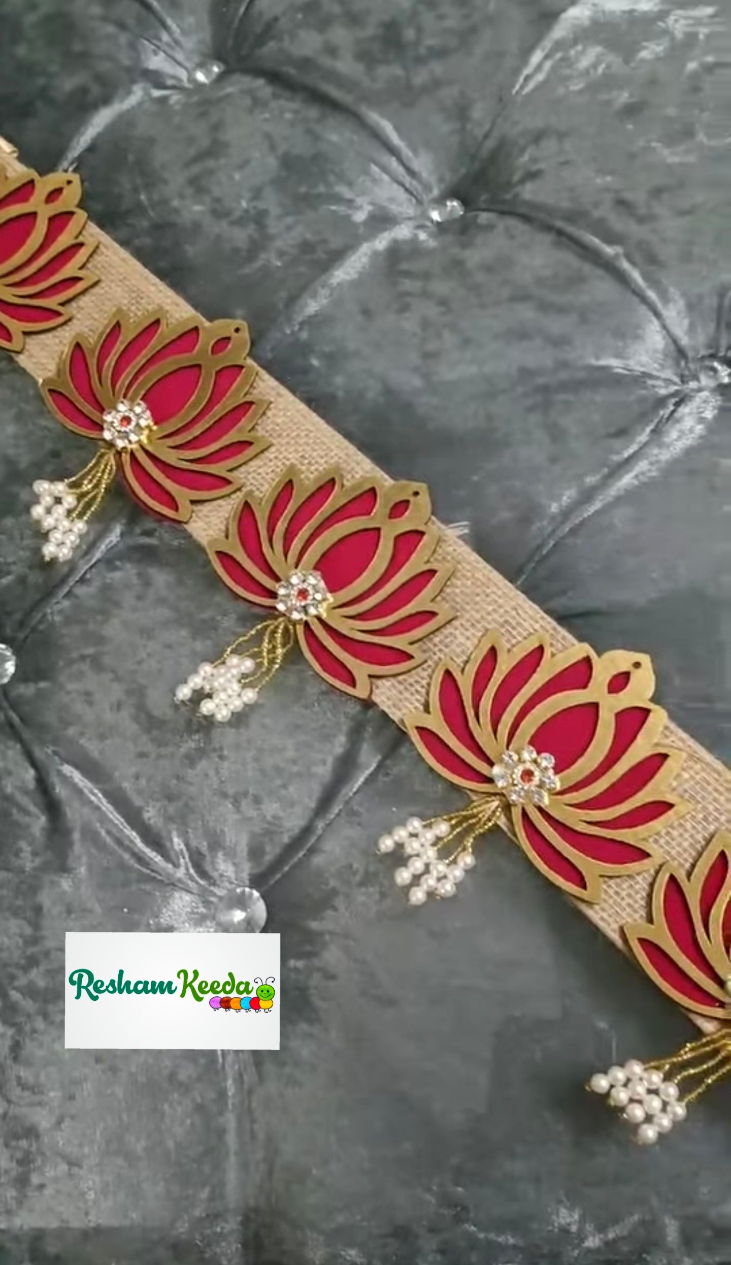 Budget Friendly Lotus Bandhanwar Bandarwal Toran For Diwali Grah Pravesh House Warming Festival Wedding Home Decoration and Gifting